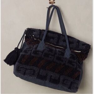 NEW Anthropologie Love Benetti Rhonda Carpet Bag Handbag Z499-13